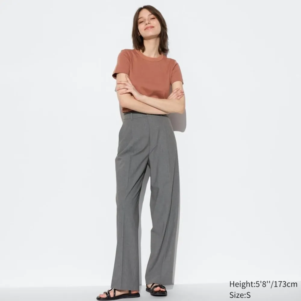 Hosen, Leggings & Jogginghosen*UNIQLO Bundfaltenhose (Wide Fit, Lang)