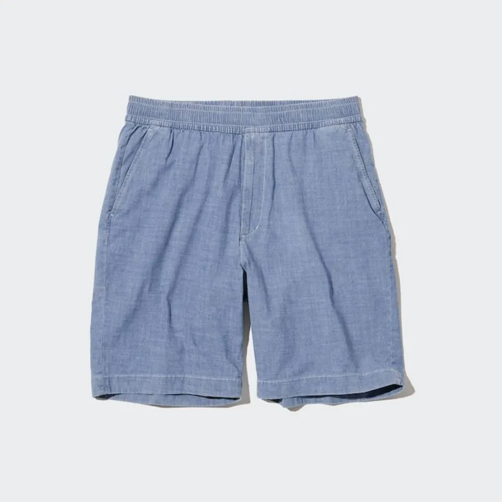 Loungewear & Pyjamas*UNIQLO Chambray Stretch Easy Shorts Blau