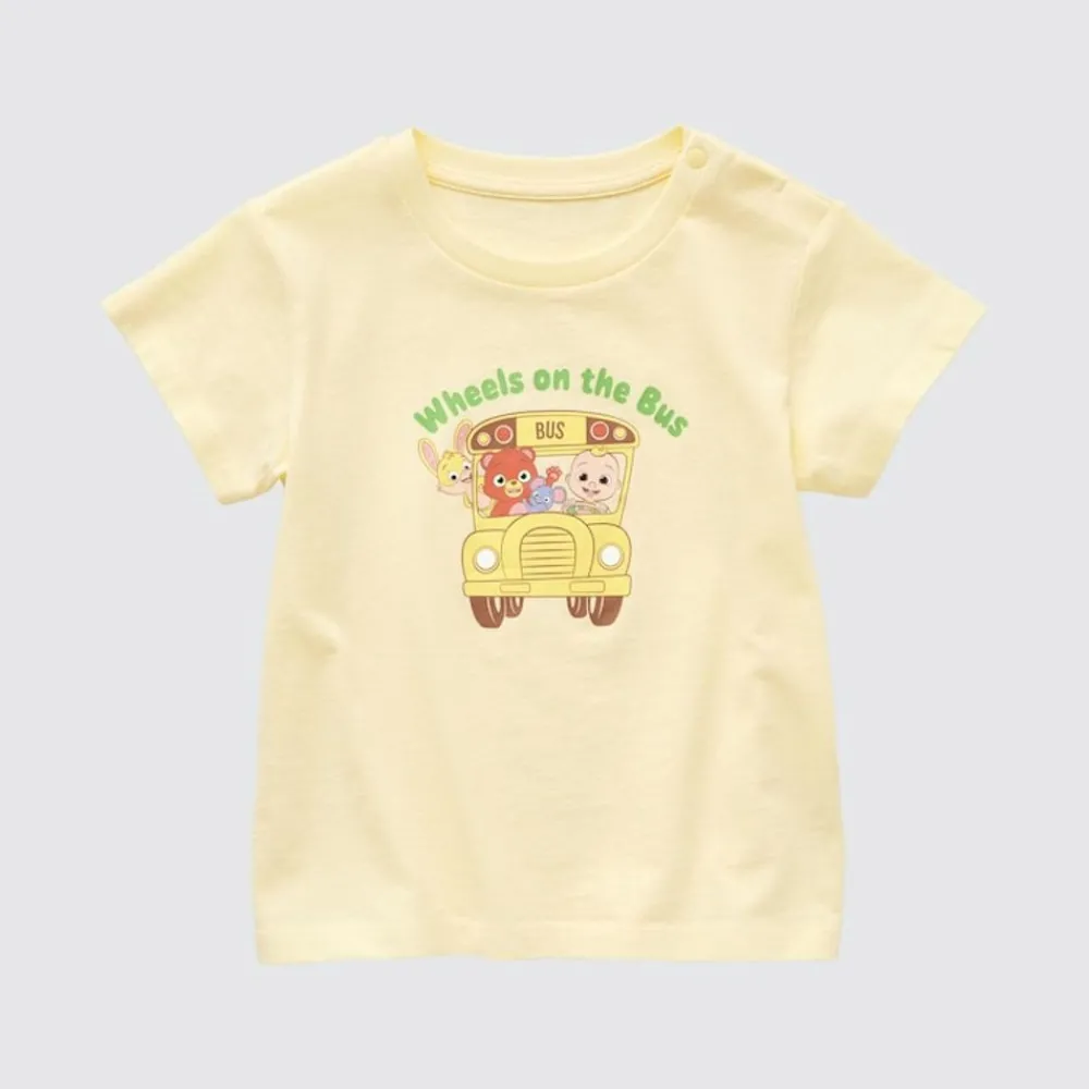 T-Shirts & Oberteile*UNIQLO Cocomelon Ut Bedrucktes T-Shirt Cremefarbig