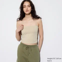 Bh-Tops, Tanktops & Trägertops*UNIQLO Cropped Airism Bh-Schlauchtop