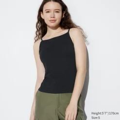 T-Shirts & Oberteile*UNIQLO Cropped Airism Bh-Tragertop Mit Weitem Ausschnitt