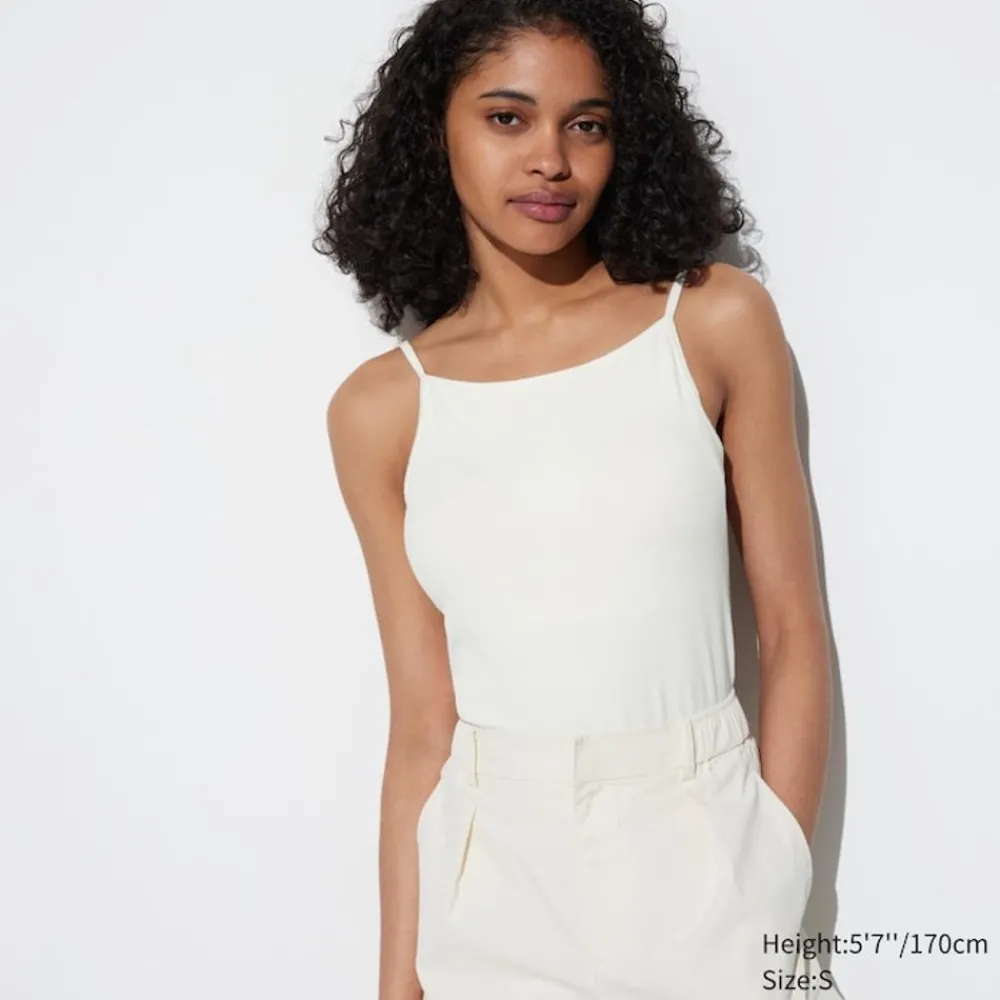 T-Shirts & Oberteile*UNIQLO Cropped Airism Bh-Tragertop Mit Weitem Ausschnitt
