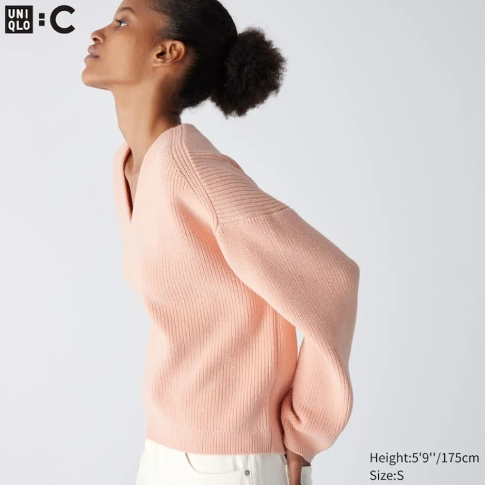 Pullover & Strickjacken*UNIQLO Cropped Pullover Mit V-Ausschnitt