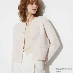 Pullover & Strickjacken*UNIQLO Cropped Strickjacke