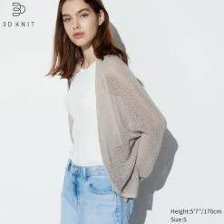 Pullover & Strickjacken*UNIQLO 3D Knit Nahtlose Mesh Strickjacke