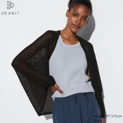 Pullover & Strickjacken*UNIQLO 3D Knit Nahtlose Mesh Strickjacke