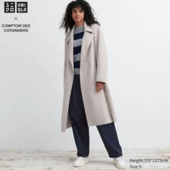 Mäntel, Jacken, Parka & Westen*UNIQLO Doppelt Gewebter Wollmix WickelMäntel