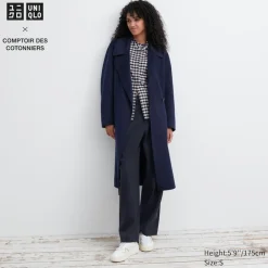 Mäntel, Jacken, Parka & Westen*UNIQLO Doppelt Gewebter Wollmix WickelMäntel