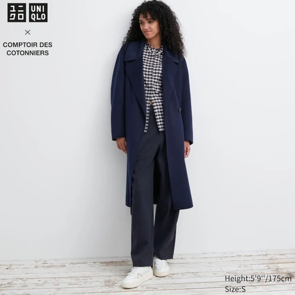 Mäntel, Jacken, Parka & Westen*UNIQLO Doppelt Gewebter Wollmix WickelMäntel