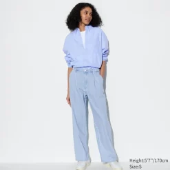 Jeans*UNIQLO Drape Jeans Mit Bundfalten