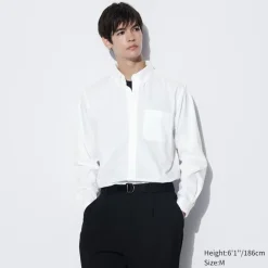 Hemden*UNIQLO Extra Feine Baumwolle Langarm Hemd