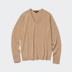 Pullover & Strickjacken*UNIQLO 100 % Extra Feine Merinowolle Pullover Mit V-Ausschnitt