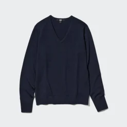 Pullover & Strickjacken*UNIQLO 100 % Extra Feine Merinowolle Pullover Mit V-Ausschnitt