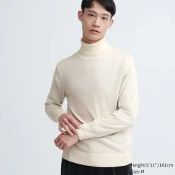 Pullover & Strickjacken*UNIQLO 100 % Extra Feine Merinowolle Rollkragenpullover