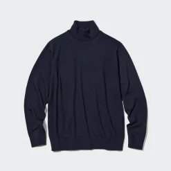 Pullover & Strickjacken*UNIQLO 100 % Extra Feine Merinowolle Rollkragenpullover