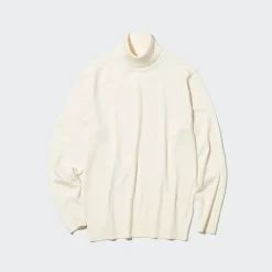 Pullover & Strickjacken*UNIQLO 100% Extra Feine Merinowolle Rollkragenpullover
