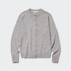Pullover & Strickjacken*UNIQLO 100 % Extra Feine Merinowolle Strickjacke