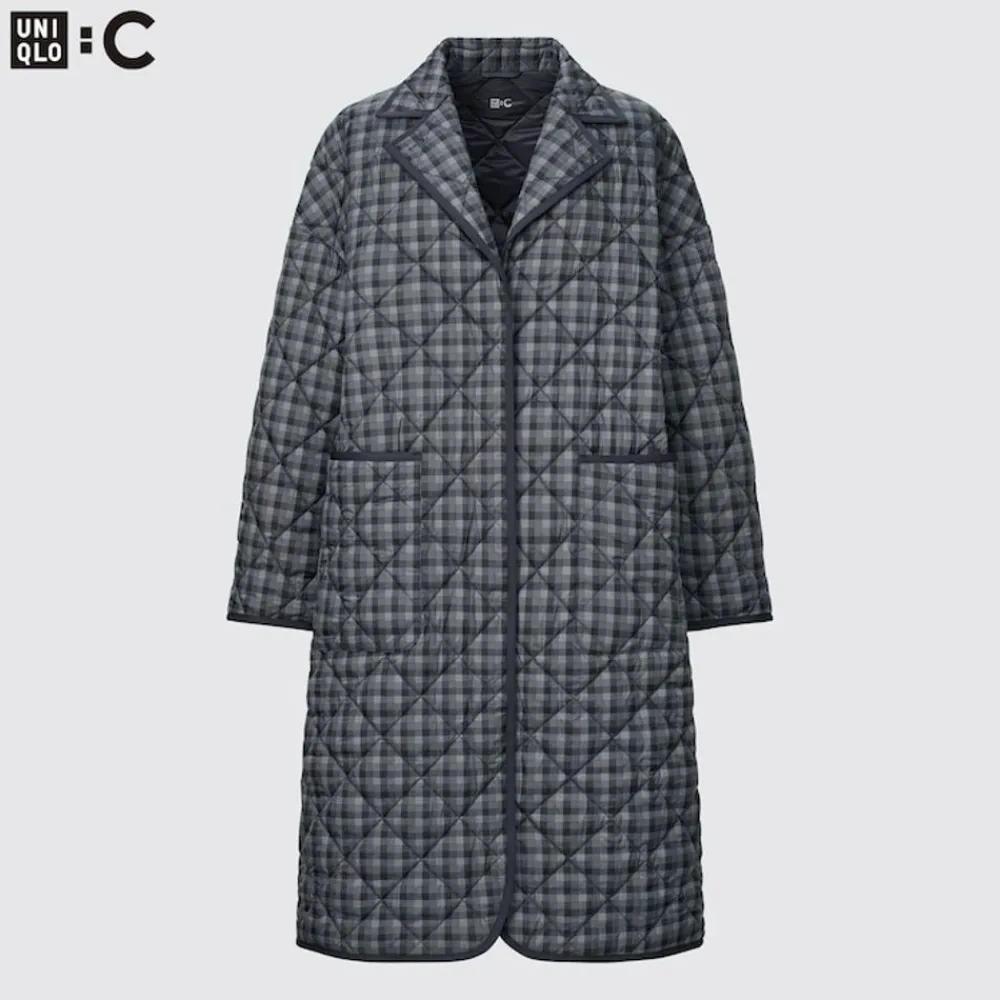 Mäntel, Jacken, Parka & Westen*UNIQLO Gefutterter Oversized Mäntel Grau