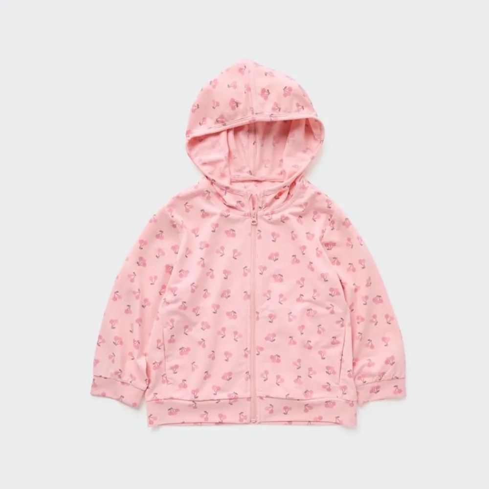 Jacken & Parka*UNIQLO Gemusterte Airism Mesh Sweatjacke Mit Kapuze Und Uv-Schutz