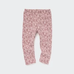 Leggings*UNIQLO Gemusterte Fleece Leggings Pink