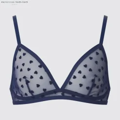 Bhs & Unterwäsche*UNIQLO Gemusterter Bugelloser Mesh Bh
