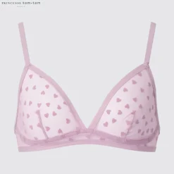 Bhs & Unterwäsche*UNIQLO Gemusterter Bugelloser Mesh Bh