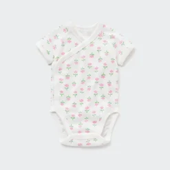 Strampler & Bodys*UNIQLO Gemusterter Kurzarm Body