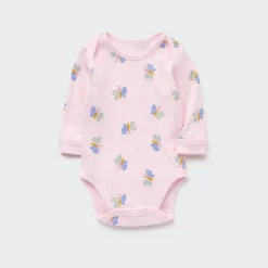 Strampler & Bodys*UNIQLO Gemusterter Langarm Body