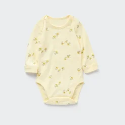 Strampler & Bodys*UNIQLO Gemusterter Langarm Body
