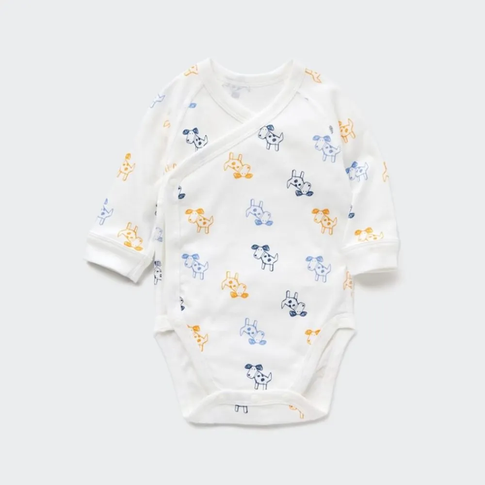 Strampler & Bodys*UNIQLO Gemusterter Langarm Body