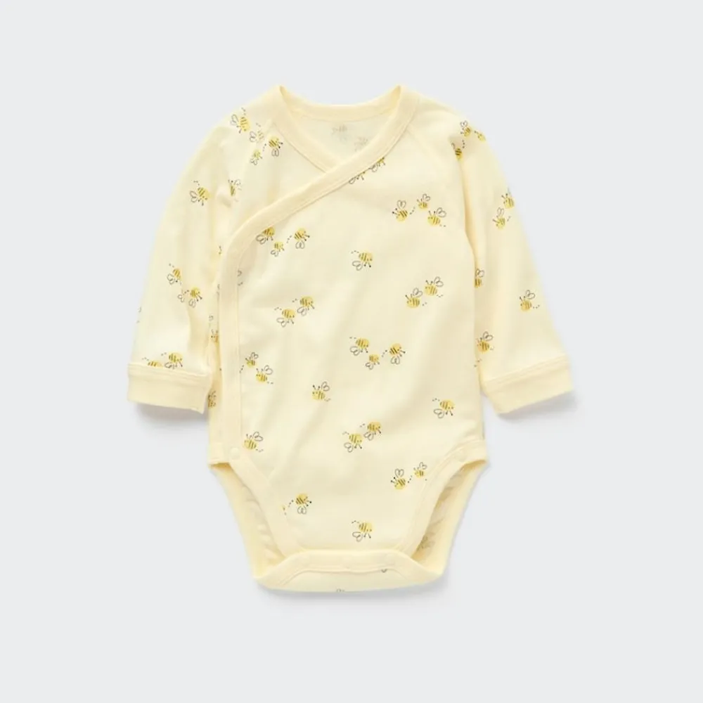 Strampler & Bodys*UNIQLO Gemusterter Langarm Body