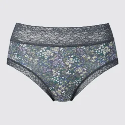 Bhs & Unterwäsche*UNIQLO Gemusterter Slip Mit Hohem Bund