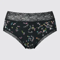 Bhs & Unterwäsche*UNIQLO Gemusterter Slip Mit Hohem Bund