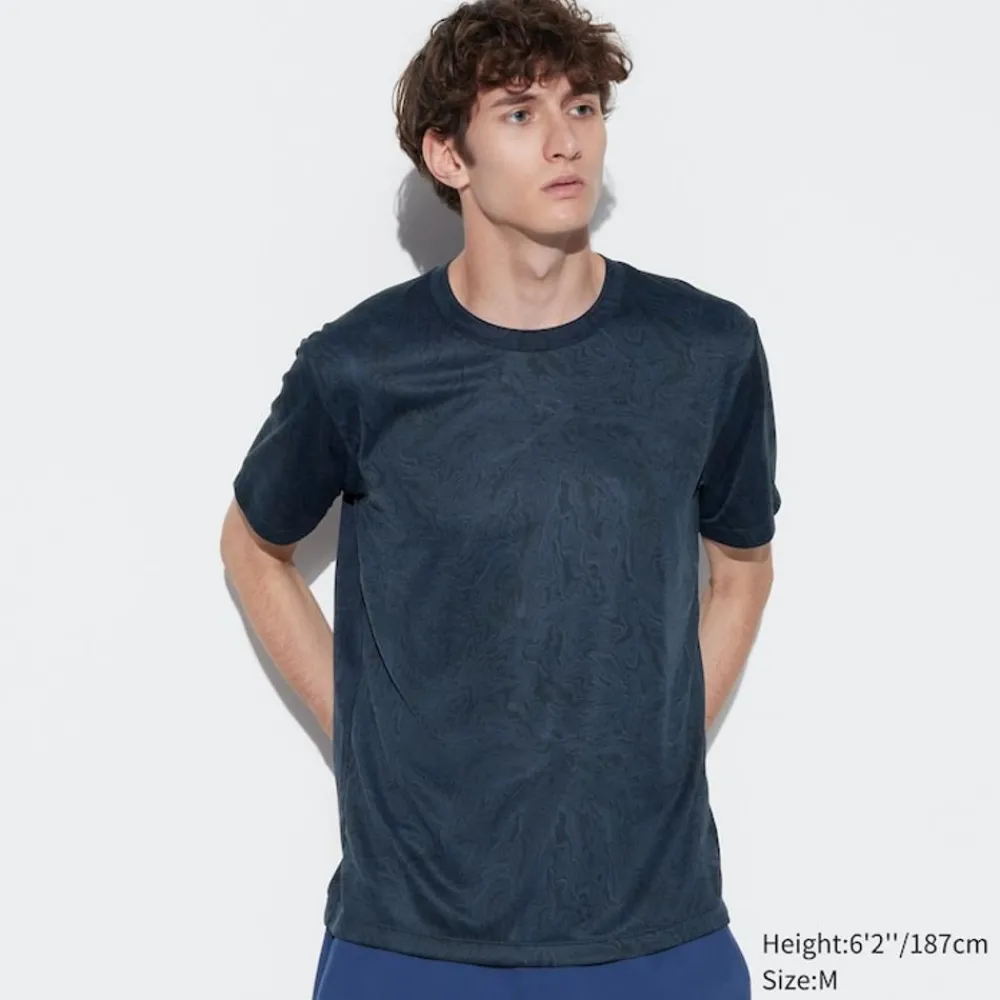 T-Shirts & Oberteile*UNIQLO Gemustertes Dry-Ex T-Shirt