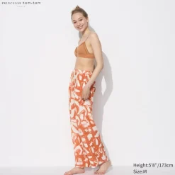 Loungewear & Pyjamas*UNIQLO Gemusterte Viskose Hose