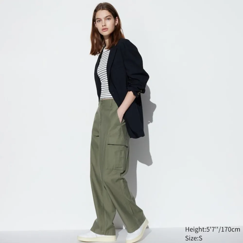 Hosen, Leggings & Jogginghosen*UNIQLO Gerade Cargohose (Wide Fit)