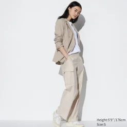 Hosen, Leggings & Jogginghosen*UNIQLO Gerade Cargohose (Wide Fit, Lang)