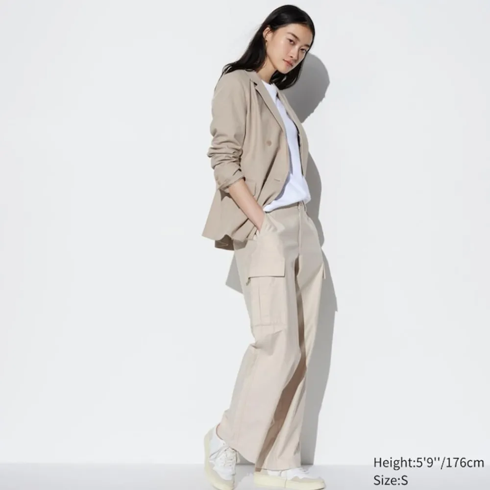 Hosen, Leggings & Jogginghosen*UNIQLO Gerade Cargohose (Wide Fit, Lang)