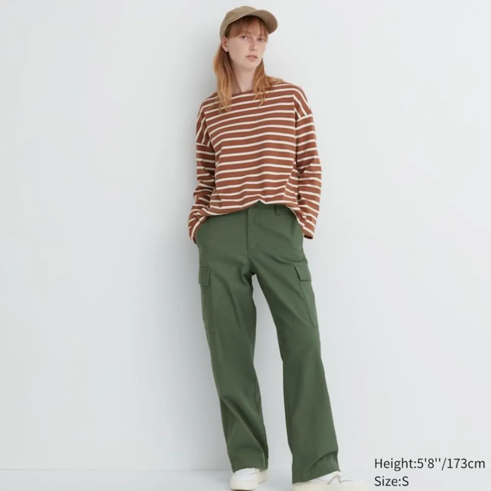 Hosen, Leggings & Jogginghosen*UNIQLO Gerade Cargohose (Wide Fit, Lang)