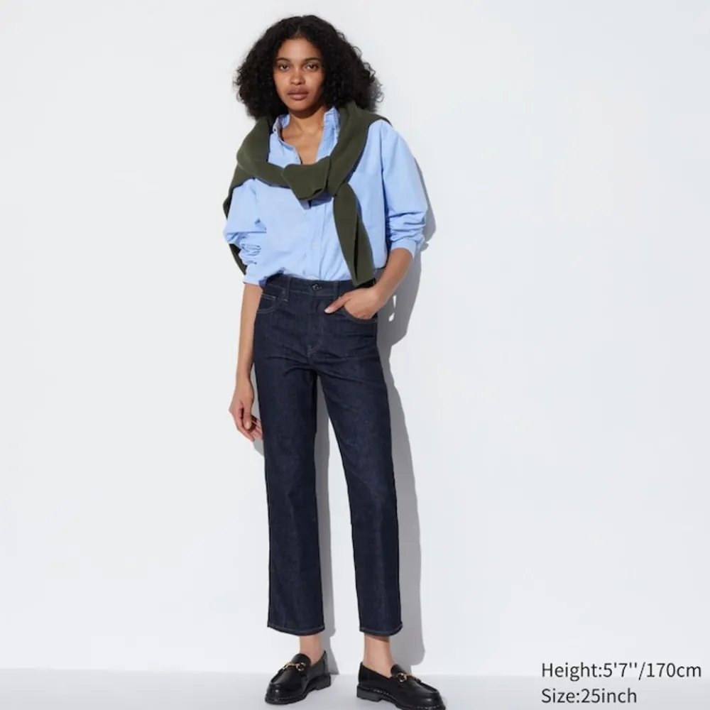 Jeans*UNIQLO Gerade Jeans In 7/8-Lange (Slim Fit)