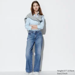 Jeans*UNIQLO Gerade Jeans (Wide Fit)