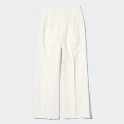 Hosen, Leggings & Jogginghosen*UNIQLO Gerade Leinenmix Hose (Wide Fit)