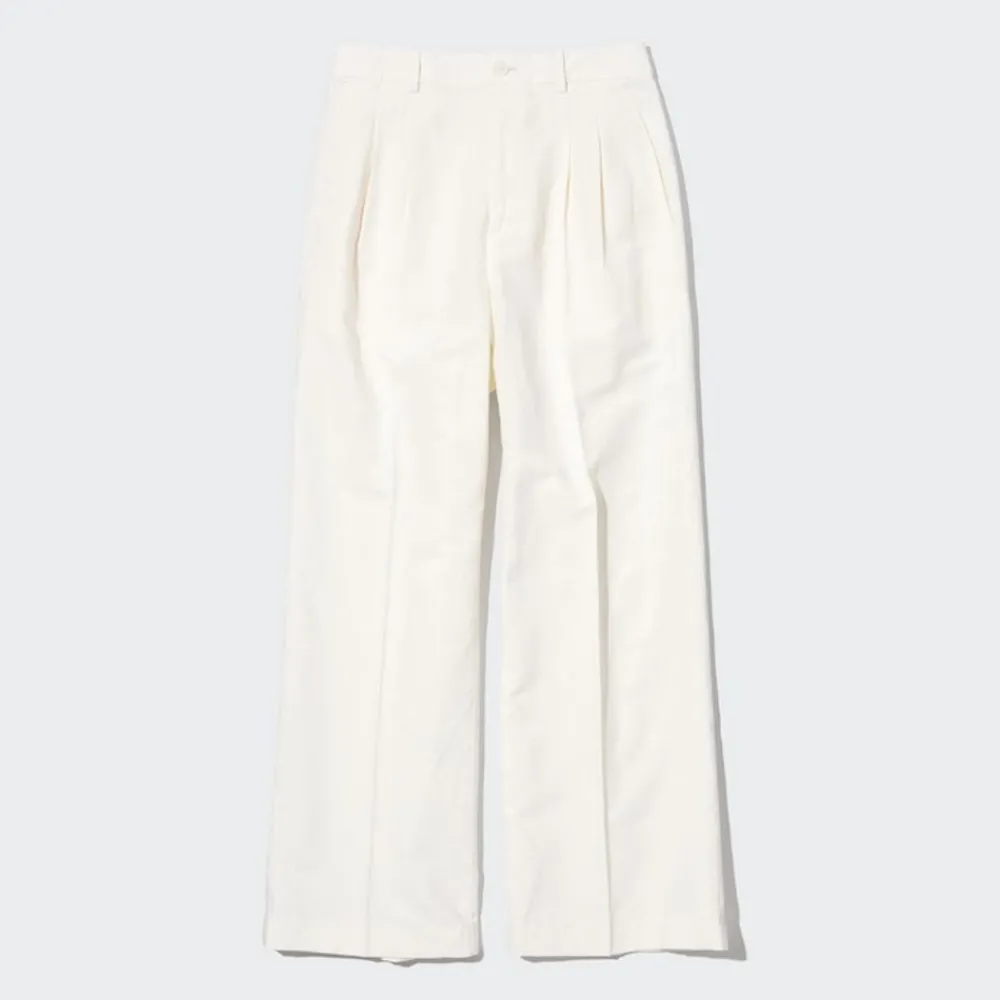 Hosen, Leggings & Jogginghosen*UNIQLO Gerade Leinenmix Hose (Wide Fit)