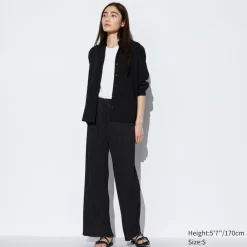 Hosen, Leggings & Jogginghosen*UNIQLO Gerade Plisseehose