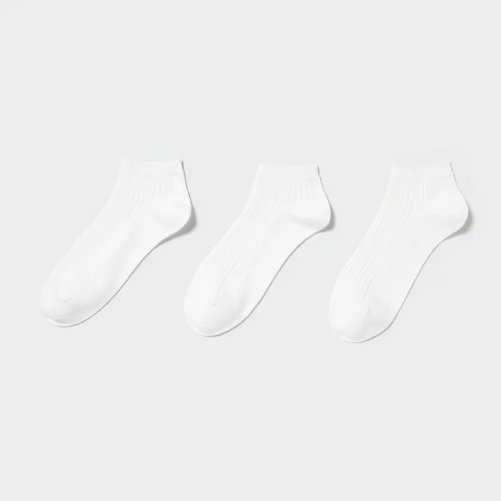 Socken, Strumpfhosen & Leggings*UNIQLO Gerippte Kurzsocken (3 Paar)