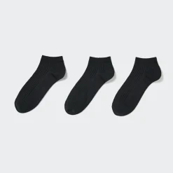 Socken, Strumpfhosen & Leggings*UNIQLO Gerippte Kurzsocken (3 Paar)