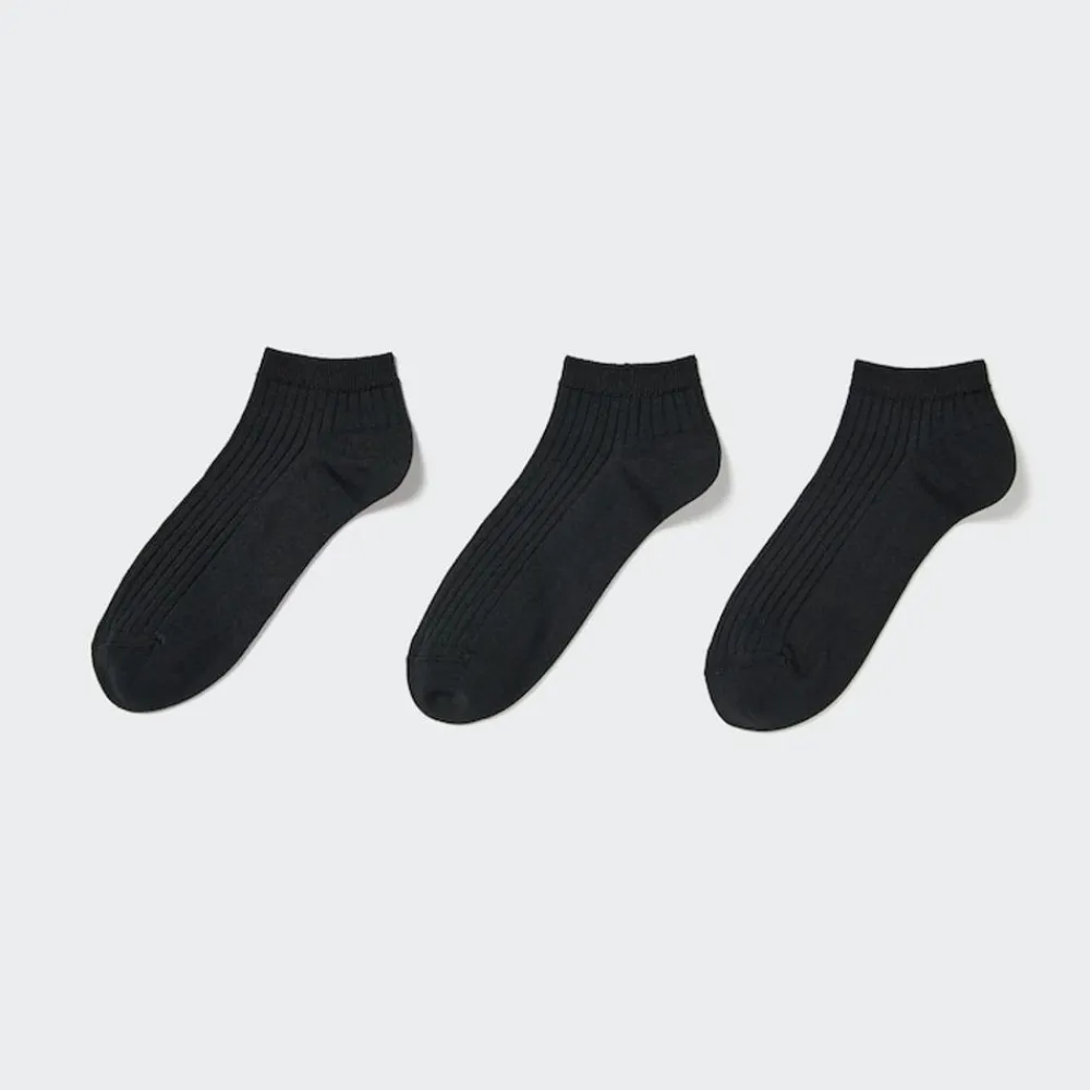Socken, Strumpfhosen & Leggings*UNIQLO Gerippte Kurzsocken (3 Paar)
