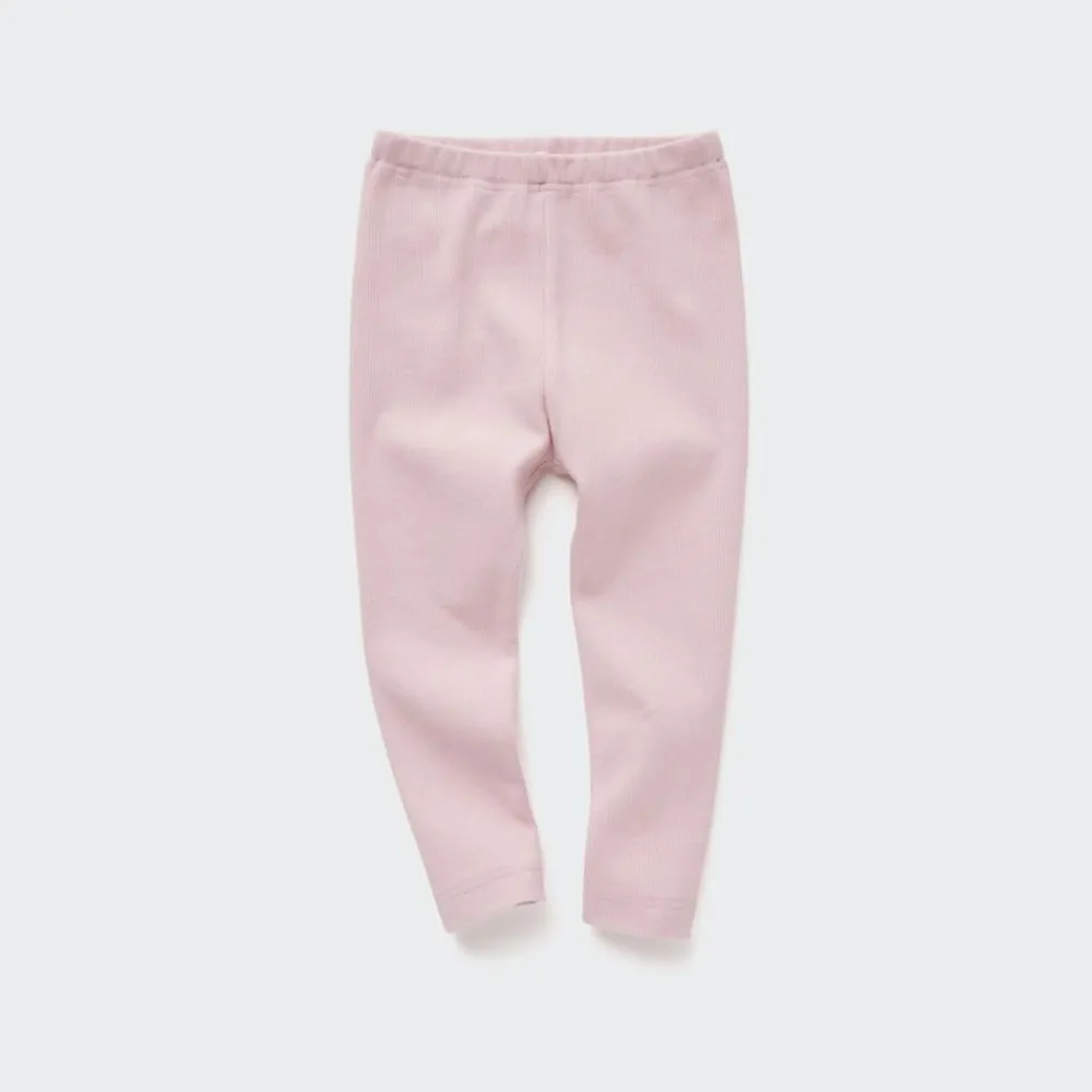 Leggings*UNIQLO Gerippte Leggings Pink