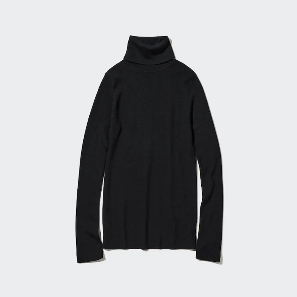 Pullover & Strickjacken*UNIQLO Gerippter 100 % Extra Feine Merinowolle Rollkragenpullover