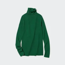 Pullover & Strickjacken*UNIQLO Gerippter 100 % Extra Feine Merinowolle Rollkragenpullover